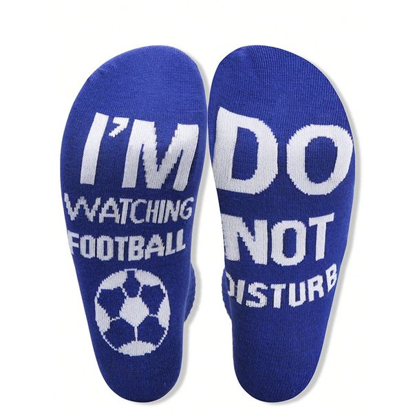 Breathable Football Print Socks For Men & Women - Skateboard Hip-Hop Athletic Socks - Lightweight Casual Crew Socks For Everyday Wear_desvips.com