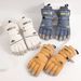 Couple's Warm Ski Gloves Snow Play Waterp Winter Student Riding Thickened Men Women Kids Five Finger Windp_desvips.com