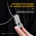 Three-Tube Titanium Alloy Outdoor Camping Survival Dual-Hole Loud Whistle Portable Tool EDC_desvips.com