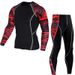 Men's Sports Fitness Clothing Sweat-wicking Running Marathon Tight-fitting Quick-drying High Elastic Two Three_desvips.com