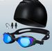 4pcs/set Adult Swimming Goggles Swimming Cap Set HD Men's Waterproof And Anti Fog Glasses Women's Swimming Cap Nose Clip Earplugs Swimming Equipment_desvips.com