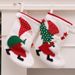 001 Qiaoding Supplies Velvet Santa Creative New Plush Christmas Gift Socks Decoration_desvips.com