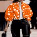 Women's Clothing Fashion Temperament Polka Dot Printed Short Top Jacket_desvips.com