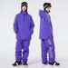 001 Women's Men's Couple Style Snowboard Jacket Waterproof Warm Ski Suit Hoodie Set_desvips.com