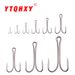 Lure Bait Lure Hook Carbon Steel Chicken Claw Hook Two Hooks Anti Hanging Bottom Frog Hook 50 Pieces/bag Fishing Gear Accessories Hook_desvips.com