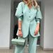 Women's Clothing fashion solid color lantern sleeve loose suit temperament commuting suit_desvips.com