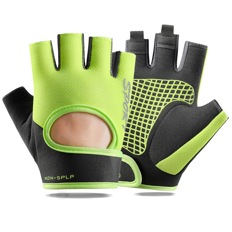 Half-finger Fitness Gloves For Men And Women, Long Wrist Support, Anti-slip Breathable Gloves For Weightlifting, Bench Press, And Dumbbells_desvips.com