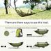 Automatic quick opening hammock with mosquito net outdoor single and double nylon cloth camping pole mosquito net hammock mosquito hammock_desvips.com