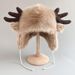 Deer Antler Furry Lei Feng For Men And Women Winter Warm Ear Protection Cute Northeast Snow Country Windproof Coldproof_desvips.com
