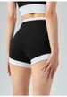 Curvy Women’s High-Waisted Stretch Active Shorts | Lycra Naked-Feel Antibacterial Yoga/Riding/Tennis Pants_desvips.com