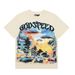 Skull Washed Summer Ins High Street Dark Style Unisex T-Shirts_desvips.com