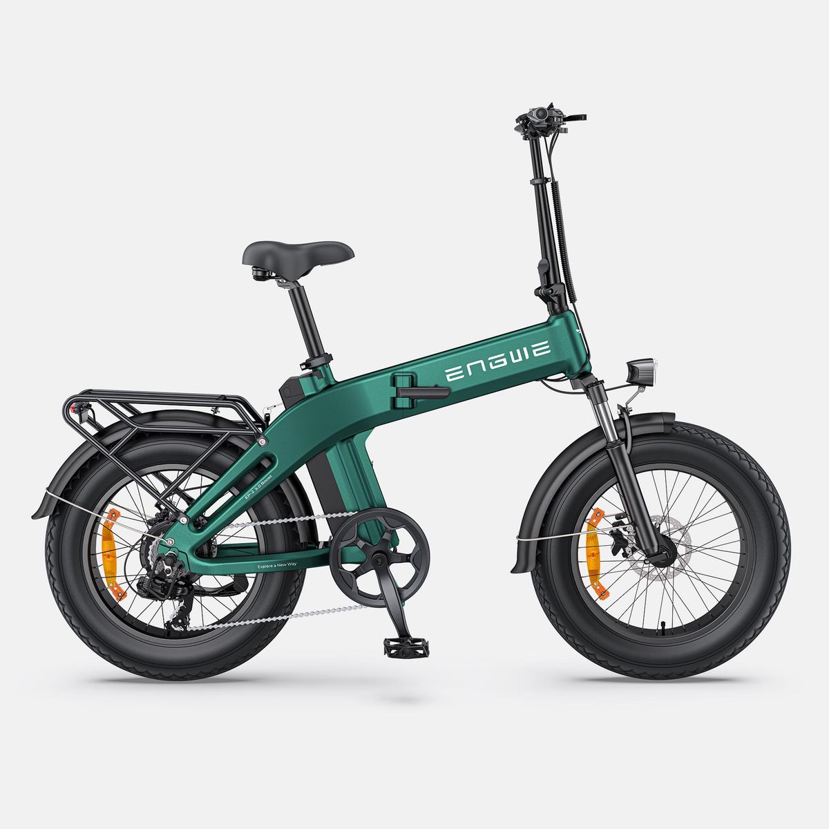 ENGWE EP-2 3.0 Boost Electric Bike 250W 48V 13.5Ah 20*4.0" Tires Step-through Folding E-bike Hydraulic Brake 3.5h Fast Charging_desvips.com