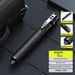 Automatic Retractable Baton, 4142 Alloy Steel Expandable Bat With Window Breaker, Silicone Non-Slip Grip, Safety Lock For Self-Defense & Emergency_desvips.com