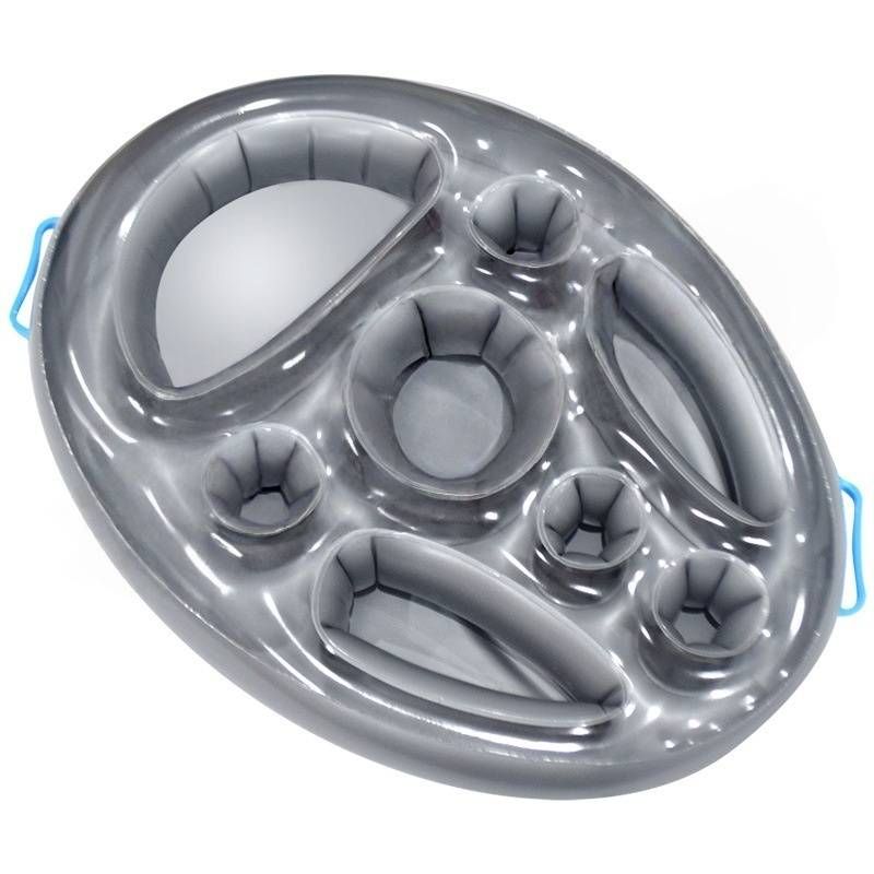 Inflatable Floating Drink Holder - Thickened Eco-Friendly PVC Cup Holder (Non-Slip Design Fits Most Cups Includes Repair Kit & Storage Pouch)_desvips.com