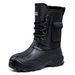 Cotton Shoes Men's New Winter Velvet Thickened High Tube Snow Boots Waterproof And Non-slip Cotton Boots_desvips.com