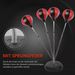 HOMCOM Adjustable Punching Ball Set – 125-145cm Height Boxing Gloves & Pump Included Ideal For Beginners & Pros_desvips.com