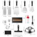 Stainless Steel Barbecue Tools Suit 17-Piece Outdoor Teppanyaki Tools Bbq Combination Baking Tools_desvips.com