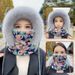 Winter Warm Lei Feng With Fleece Lining, Thickened Cold-Proof Face Mask And Neck Warmer, Integrated Outdoor Windproof_desvips.com