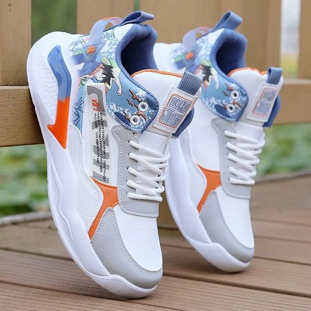 New Autumn And Winter Sports Cotton Waterproof Casual Men's Light Soft Sole Student Youth Running Board Shoes_desvips.com