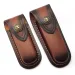 Genuine Cow Leather Fold Knife 2 Sizes With Brass Buckle Knives Pliers Sheath Scabbard Cover Holder Storage Bag Pouch_desvips.com