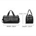 Travel Gym With Wet Dry Shoe Pocket Portable Fitness Shoulder Crossbody Luggage Duffle Carry On Weekender Bag_desvips.com