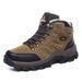 Autumn Winter High-top Outdoor Warm Hiking Cotton Couple Style Trekking Shoes Plus Size_desvips.com