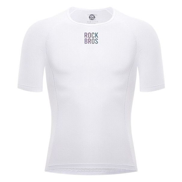 ROCKBROS Short - Sleeve Compression Shirt. It is a functional shirt with breathable features, suitable for sports like running_desvips.com
