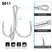 Three Blood Groove Thickened Reinforced Triple With Barbed Lure Anchor Fishing Bright Tin Saltwater Freshwater Hooks_desvips.com