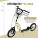 Kinderroller Scooter Tretroller Mit Verstellbarem Lenker, Großen Rädern Und Handbremse Kickscooter 12 Zoll Cityroller Für Jungen Und Mädchen Ab 5 Jahre Bis 100 Kg Metall Beige_desvips.com