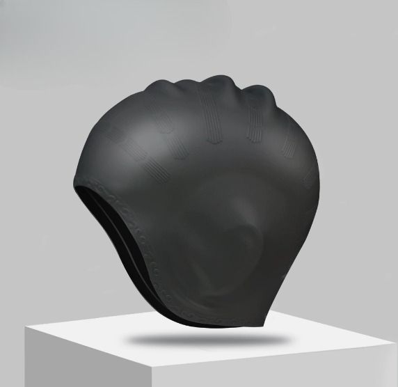 Waterproof Swimming Cap High Elasticity Ears Protection Large Silicone Diving Cap For Enhanced Comfort And Durability_desvips.com
