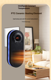 New Mini Heater Small Household Night Light Portable Hot Air Fan Remote Control Electric Heater_desvips.com