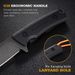FLISSA 8.5 Inch Full Tang Fixed Blade Knife With Nylon Sheath_desvips.com