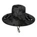 Solar Powered Fan For Men, Summer Outdoor Hiking Fishing UV Sunshade Extra Large Brim Sun Protection Fisherman Hat_desvips.com