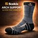 8 Pairs Mens Crew Long Calf Cushioned Socks For Sports Running Workout Gym Work Athletic_desvips.com