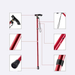 Outdoor Walking Stick Ultra-light Telescopic Folding Skiing Anti-skid Crutch Multi-functional Climbing Hiking Equipment_desvips.com