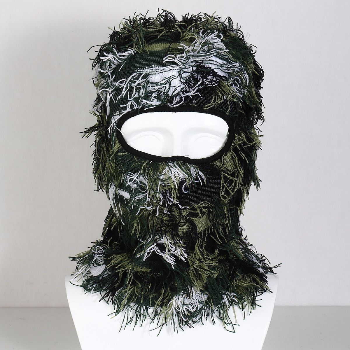 Tactical Balaclava Face Mask Winter Ski Mask For Men Women - Warm Knitted Hood With Single Hole - Camouflage, Black, Red Black, Fluorescent Green_desvips.com