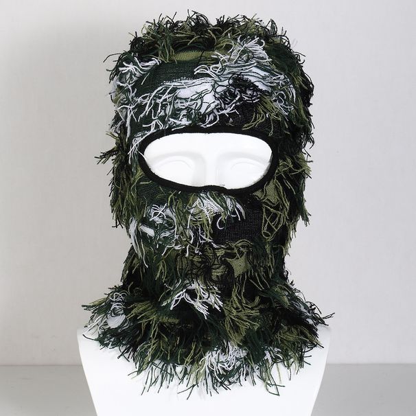 Tactical Balaclava Face Mask Winter Ski Mask For Men Women - Warm Knitted Hood With Single Hole - Camouflage, Black, Red Black, Fluorescent Green_desvips.com
