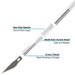 Engraving Non-Slip Metal Knife Kit + 40/10pcs #11 Blades Cutter Craft Knives For Mobile Phone PCB Repair Hand Tools_desvips.com