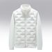 Cross-border Splicing Slim Stand-up Collar Down Cotton Clothes Autumn And Winter New Couple Men's Clothing Embroidered US Letter Simple Coat_desvips.com