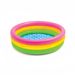 60cm Inflatable Kids Pool With Rainbow Glow In The Dark Rings 3 Tier PVC Baby Bath Tub For Outdoor Water Play_desvips.com