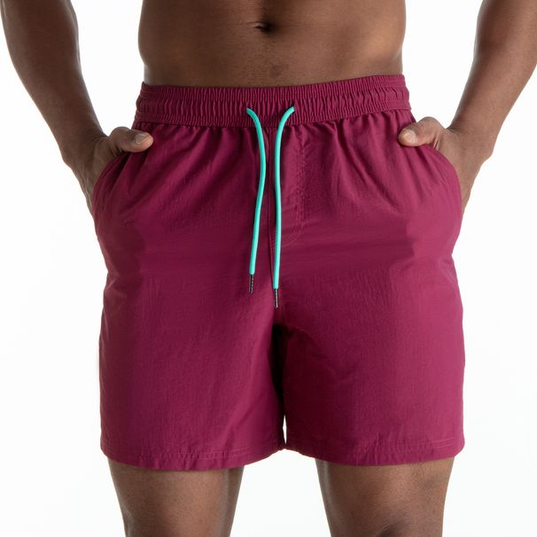 Men's Fashion Swim Shorts - Anti-Chafe Lining & Zippered Back Pocket (Quick-Dry Contrast Color Beach Ready S-XXL)_desvips.com