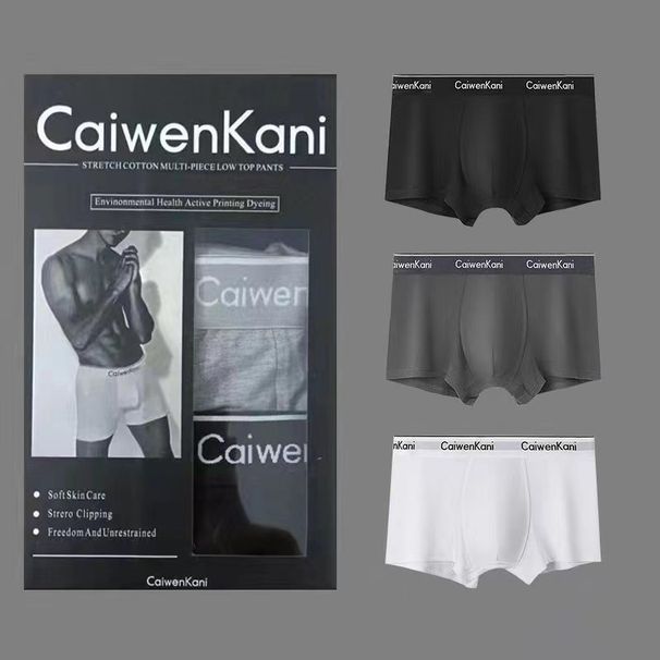 Men's Underwear Boxers Breathable Cotton Modal Four-corner Tide Graphene Thin Boys' Shorts Pants Gift Box_desvips.com
