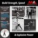 60- 150LBS Boxing Resistance Band Set With Ankle/Wrist Straps, Martial Arts Training For Speed & Power_desvips.com