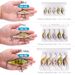 TREHOOK 5pcs Floating Minnow Wobblers Fishing Lure Set 5cm/7cm/9cm Minnow Lures Hard Bait For Pike Crankbaits Fishing Tackle Box_desvips.com