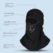 Winter Thermal Balaclava Face Mask With Filter - Windproof Fleece Lining For Men's Motorcycle, Skiing & Outdoor Sports - Stretchable Polyester (Black)_desvips.com