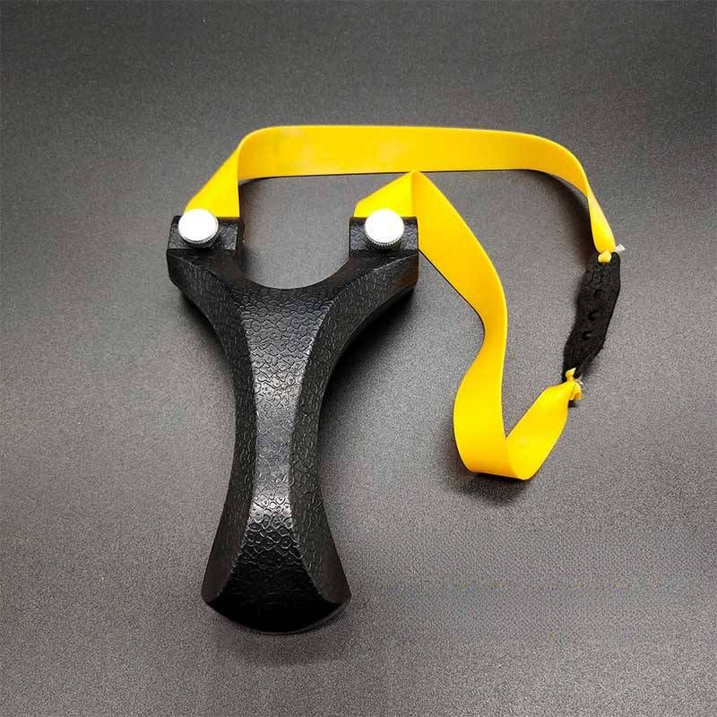 ABS Slingshot, Black, 12.5*7.5*3 Cm, Suitable For Outdoor Competitions, Fitness Shooting, Hunting, Fishing And Games_desvips.com