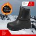 Ski Boots Winter New Snow Boots Men Plus Velvet Warm Cold Proof Fishing Shoes EVA Bottom Waterproof Cotton Shoes_desvips.com