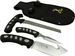 Elk Ridge Outdoors 3-Piece Hunting Knife Set With Satin Finish Stainless Steel Blades, Black Nylon Fiber Handles, And Combo Sheath For Hunting, Campin_desvips.com