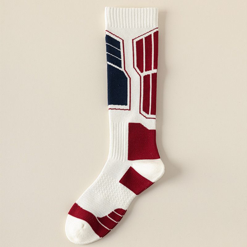 Winter Wool Professional Ski Socks Thickened Terry High Tube Warm Compressed Stockings Outdoor Sports_desvips.com