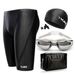 Men's Swimming Trunks Quick Drying Swimming Trunks Waterproof Swimsuits Swimming Equipment Shark Skin Swimming Cap Swimming Goggles Set_desvips.com